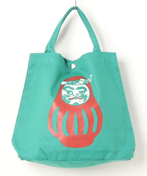 カヤ（カヤ）の「【カヤ】NIPPON 樽トートバッグ（トートバッグ・レディース・グリーン/ピンク/レッド/ブルー/ブラック×グレー/パープル/ブラック×イエロー/ライトパープル・FREE）」の4枚目の写真