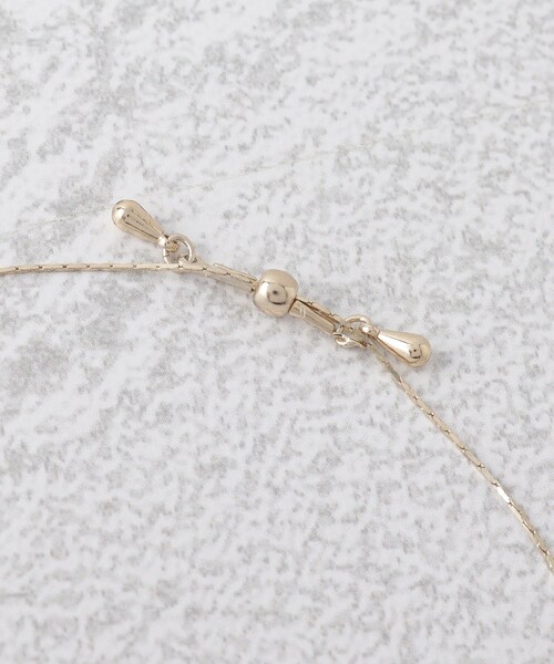 SHOO・LA・RUE（シューラルー）の「◆【セレモニー】フェイクパール＆パヴェスライダーネックレス（ネックレス・レディース・ゴールド/ピンクゴールド/シルバー・00）」の6枚目の写真