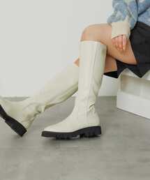 トラックソールロングブーツ