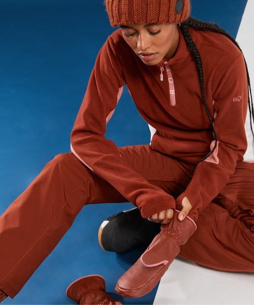 ROXY(ロキシー)の「SAYNA HALF ZIP/ロキシー保温ハーフジップフリーストップス(スウェット・レディース・バーガンディー/ピンク/ブラック・LARGE/MEDIUM/SMALL)」の21枚目の写真