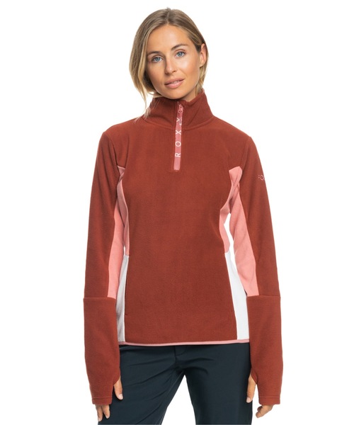 ROXY(ロキシー)の「SAYNA HALF ZIP/ロキシー保温ハーフジップフリーストップス(スウェット・レディース・バーガンディー/ピンク/ブラック・LARGE/MEDIUM/SMALL)」の16枚目の写真