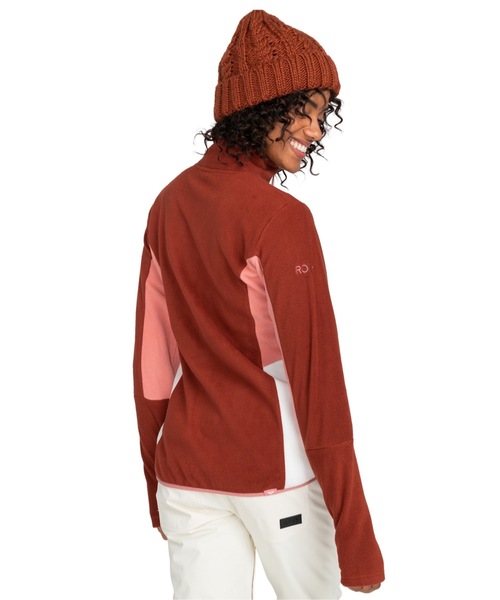 ROXY(ロキシー)の「SAYNA HALF ZIP/ロキシー保温ハーフジップフリーストップス(スウェット・レディース・バーガンディー/ピンク/ブラック・LARGE/MEDIUM/SMALL)」の9枚目の写真