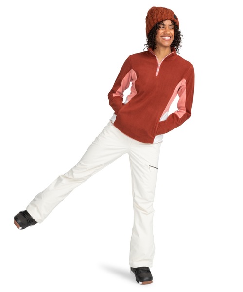ROXY(ロキシー)の「SAYNA HALF ZIP/ロキシー保温ハーフジップフリーストップス(スウェット・レディース・バーガンディー/ピンク/ブラック・LARGE/MEDIUM/SMALL)」の15枚目の写真