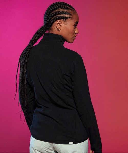 ROXY(ロキシー)の「SAYNA HALF ZIP/ロキシー保温ハーフジップフリーストップス(スウェット・レディース・バーガンディー/ピンク/ブラック・LARGE/MEDIUM/SMALL)」の10枚目の写真