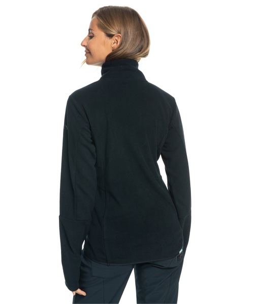 ROXY(ロキシー)の「SAYNA HALF ZIP/ロキシー保温ハーフジップフリーストップス(スウェット・レディース・バーガンディー/ピンク/ブラック・LARGE/MEDIUM/SMALL)」の8枚目の写真