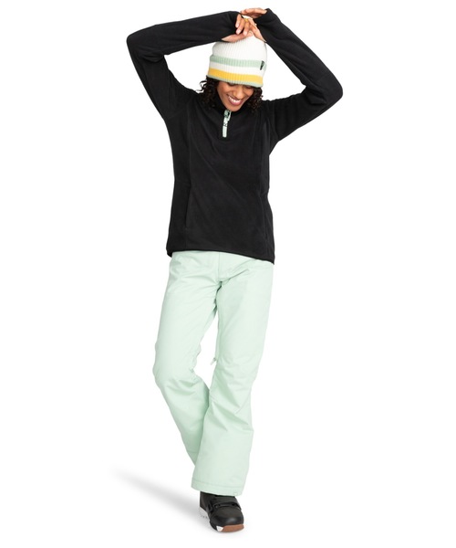 ROXY(ロキシー)の「SAYNA HALF ZIP/ロキシー保温ハーフジップフリーストップス(スウェット・レディース・バーガンディー/ピンク/ブラック・LARGE/MEDIUM/SMALL)」の4枚目の写真