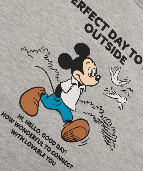 Disney(ディズニー)の「【DISNEY/ディズニー】ミッキーマウス裏ボアクルースウェットトレーナー(スウェット・メンズ・杢グレー/ネイビー・L/M)」の11枚目の写真