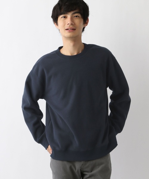 GLOBAL WORK(グローバルワーク)の「あったかカノコプルオーバー/978474(Tシャツ/カットソー・メンズ・ブラック/ネイビー/ライトグレー・MEDIUM/SMALL/X-LARGE/LARGE)」の3枚目の写真