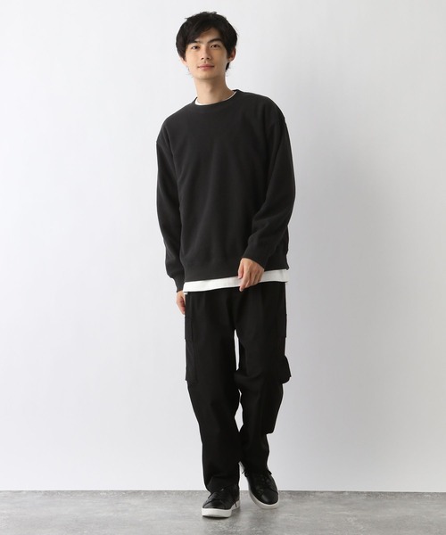 GLOBAL WORK(グローバルワーク)の「あったかカノコプルオーバー/978474(Tシャツ/カットソー・メンズ・ブラック/ネイビー/ライトグレー・MEDIUM/SMALL/X-LARGE/LARGE)」の4枚目の写真