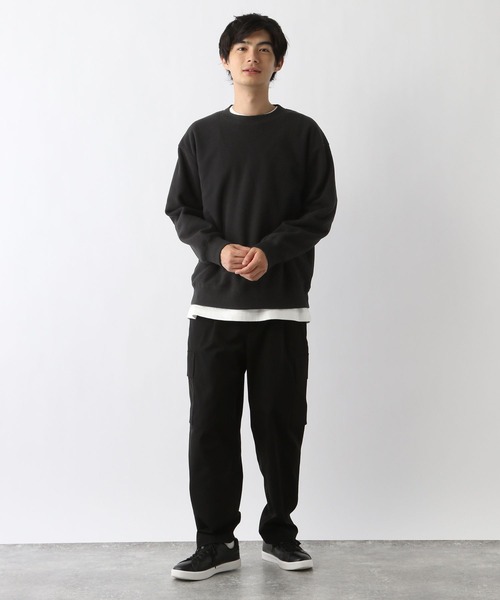 GLOBAL WORK(グローバルワーク)の「あったかカノコプルオーバー/978474(Tシャツ/カットソー・メンズ・ブラック/ネイビー/ライトグレー・MEDIUM/SMALL/X-LARGE/LARGE)」の6枚目の写真