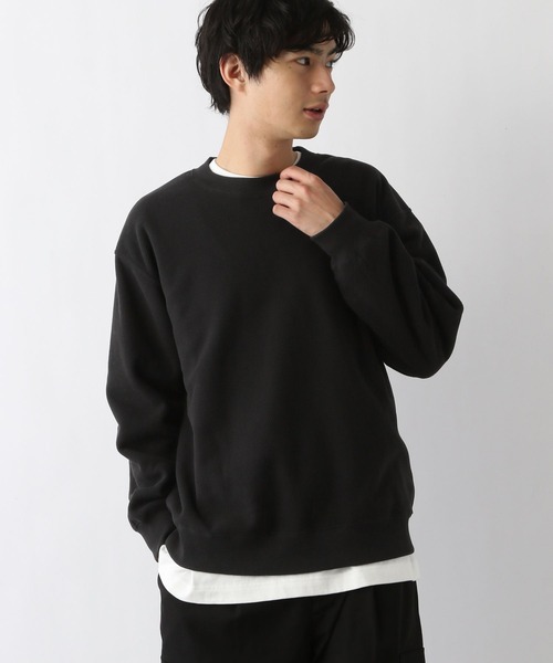 GLOBAL WORK(グローバルワーク)の「あったかカノコプルオーバー/978474(Tシャツ/カットソー・メンズ・ブラック/ネイビー/ライトグレー・MEDIUM/SMALL/X-LARGE/LARGE)」の7枚目の写真