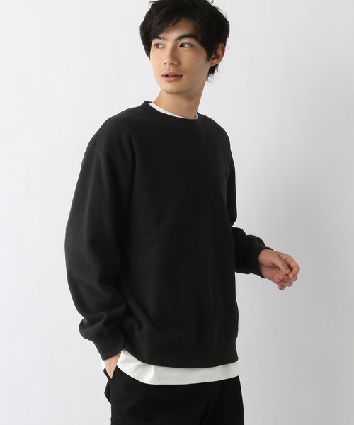 GLOBAL WORK(グローバルワーク)の「あったかカノコプルオーバー/978474(Tシャツ/カットソー・メンズ・ブラック/ネイビー/ライトグレー・MEDIUM/SMALL/X-LARGE/LARGE)」の8枚目の写真