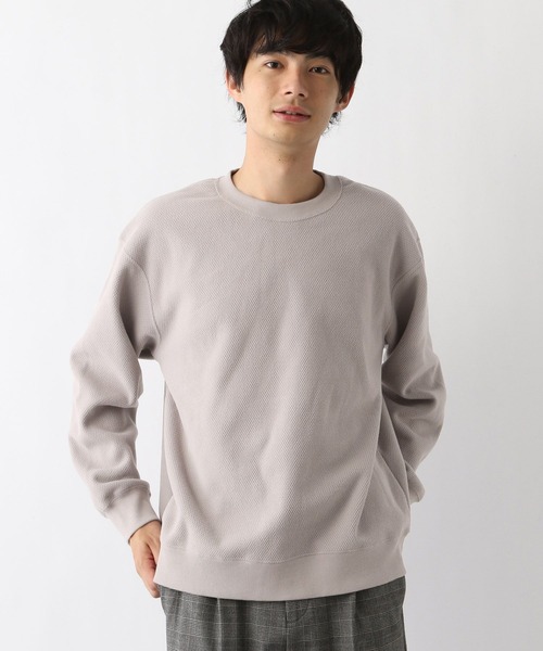 GLOBAL WORK(グローバルワーク)の「あったかカノコプルオーバー/978474(Tシャツ/カットソー・メンズ・ブラック/ネイビー/ライトグレー・MEDIUM/SMALL/X-LARGE/LARGE)」の11枚目の写真