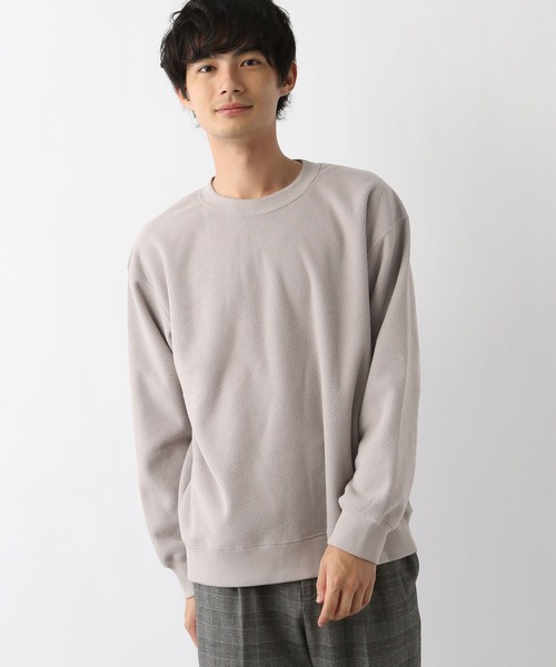 GLOBAL WORK(グローバルワーク)の「あったかカノコプルオーバー/978474(Tシャツ/カットソー・メンズ・ブラック/ネイビー/ライトグレー・MEDIUM/SMALL/X-LARGE/LARGE)」の12枚目の写真