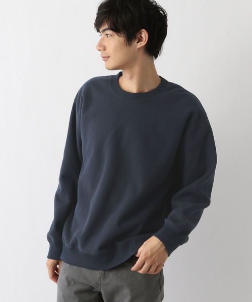 GLOBAL WORK(グローバルワーク)の「あったかカノコプルオーバー/978474(Tシャツ/カットソー・メンズ・ブラック/ネイビー/ライトグレー・MEDIUM/SMALL/X-LARGE/LARGE)」の16枚目の写真