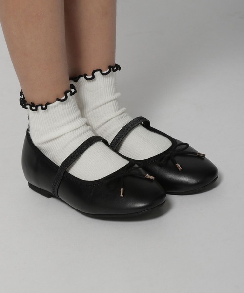 GLOBAL WORK（グローバルワーク）の「撥水／ラクッションバレエ/986180（バレエシューズ・キッズ・ブラック・19cm/20cm）」の2枚目の写真