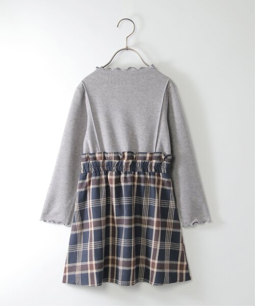 ikka(イッカ)の「メローリブドッキングワンピース(120~160cm)(ワンピース・キッズ・ブラック/スモークグレー・120/130/140/150/160)」の13枚目の写真
