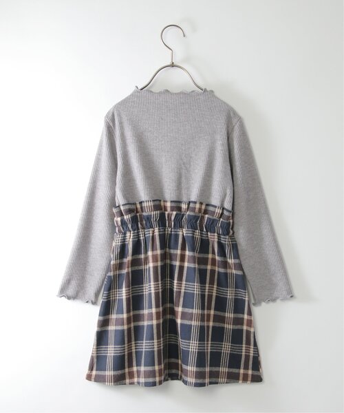 ikka(イッカ)の「メローリブドッキングワンピース(120~160cm)(ワンピース・キッズ・ブラック/スモークグレー・120/130/140/150/160)」の14枚目の写真