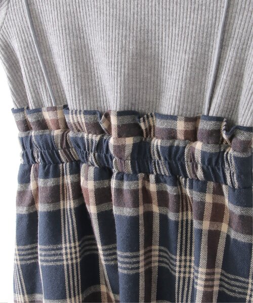 ikka(イッカ)の「メローリブドッキングワンピース(120~160cm)(ワンピース・キッズ・ブラック/スモークグレー・120/130/140/150/160)」の19枚目の写真
