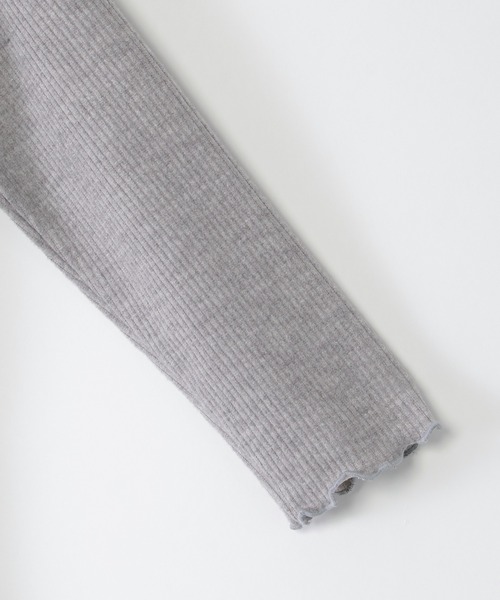 ikka(イッカ)の「メローリブドッキングワンピース(120~160cm)(ワンピース・キッズ・ブラック/スモークグレー・120/130/140/150/160)」の7枚目の写真