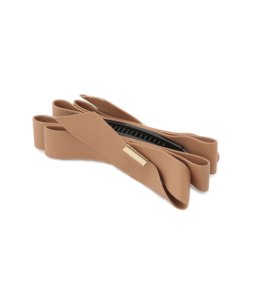 ROPE' PICNIC（ロペピクニック）の「メタルポイントフェイクレザーバナナクリップ（バレッタ/ヘアクリップ・レディース・ブラウン系その他3/ブラック・FREE）」の4枚目の写真