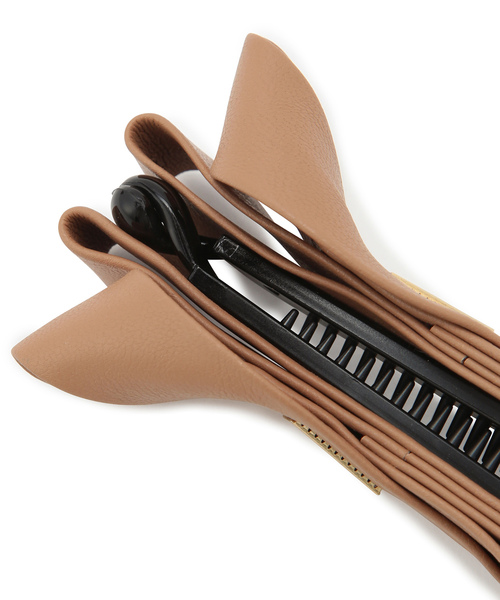 ROPE' PICNIC（ロペピクニック）の「メタルポイントフェイクレザーバナナクリップ（バレッタ/ヘアクリップ・レディース・ブラウン系その他3/ブラック・FREE）」の7枚目の写真