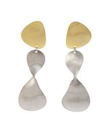 UN3D. | ウェーブプレートイヤリング(イヤリング)