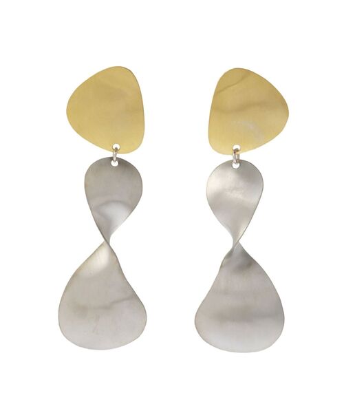 UN3D.（アンスリード）の「WAVE PLATE EARRING / ウェーブプレートイヤリング（イヤリング・レディース・シルバー/ゴールド・FREE）」の8枚目の写真