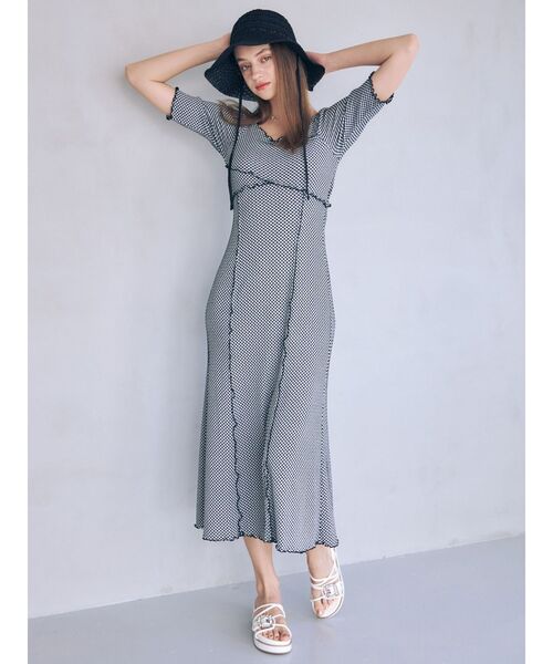 MERCURYDUO（マーキュリーデュオ）の「ビジューバイカラークリアサンダル（サンダル・レディース・ダークブラウン/ベージュ/オフホワイト/シルバー/ブルー/ゴールド/ブラック・38/36）」の8枚目の写真