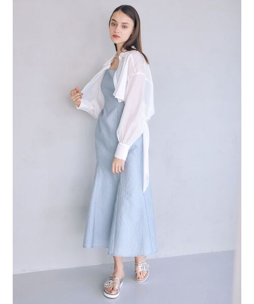 MERCURYDUO（マーキュリーデュオ）の「ビジューバイカラークリアサンダル（サンダル・レディース・ダークブラウン/ベージュ/オフホワイト/シルバー/ブルー/ゴールド/ブラック・38/36）」の17枚目の写真