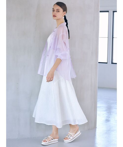 MERCURYDUO（マーキュリーデュオ）の「ビジューバイカラークリアサンダル（サンダル・レディース・ダークブラウン/ベージュ/オフホワイト/シルバー/ブルー/ゴールド/ブラック・38/36）」の20枚目の写真