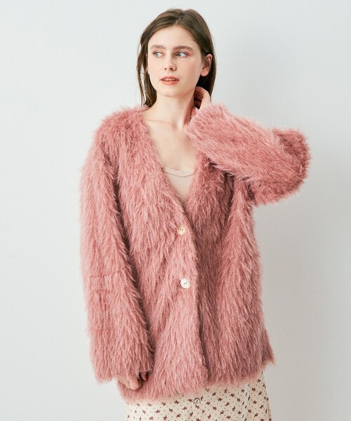 R*o様 DEICY ロングシャギーコート大阪限定ピンク DEICY ロングシャギーコート大阪限定ピンク