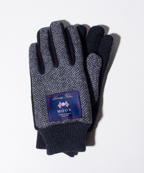 GLOSTER（グロスター）の「【GLOSTER/グロスター】MOON タッチパネルコンビグローブ 手袋 スマホ操作対応（手袋・メンズ・グレー系その他/グレー系その他2/ブルー系その他6・FREE）」の4枚目の写真
