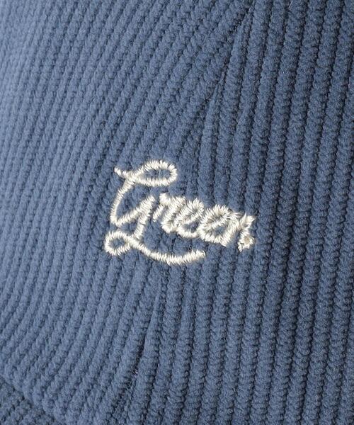 green label relaxing(グリーンレーベルリラクシング)の「GLR GREEN コーデュロイ キャップ 23FW(キャップ・キッズ・オフホワイト/コバルトブルー/ダークグレー/クリーム・54-56cm/52-54cm)」の20枚目の写真