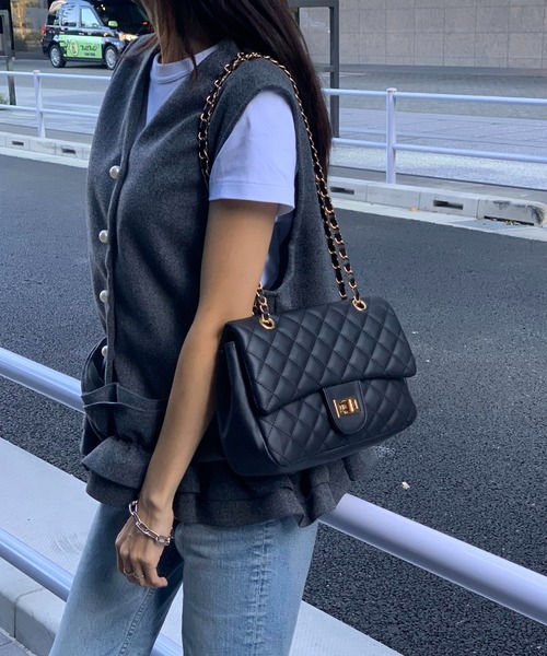 E&C closet…（イーアンドシークローゼット）の「チェーンバッグ（ショルダーバッグ・レディース・オフホワイト/ブラック/ベージュ/ブルー・FREE）」の17枚目の写真