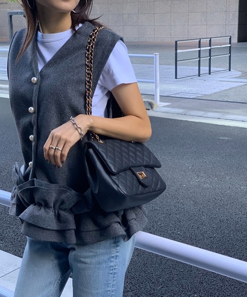 E&C closet…（イーアンドシークローゼット）の「チェーンバッグ（ショルダーバッグ・レディース・オフホワイト/ブラック/ベージュ/ブルー・FREE）」の19枚目の写真