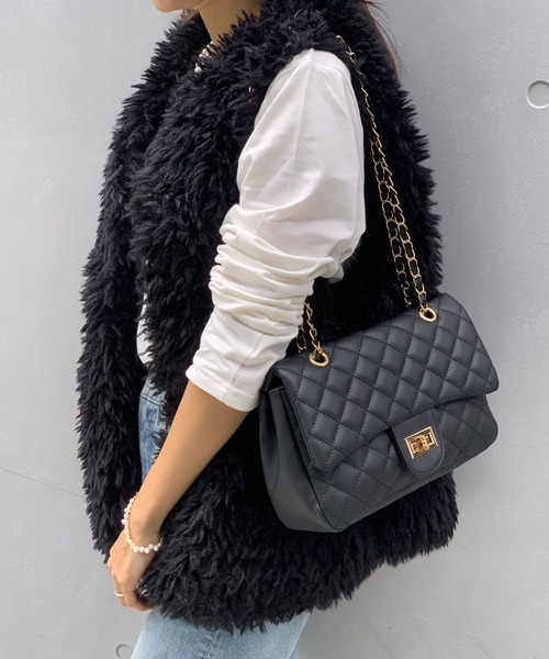 E&C closet…（イーアンドシークローゼット）の「チェーンバッグ（ショルダーバッグ・レディース・オフホワイト/ブラック/ベージュ/ブルー・FREE）」の7枚目の写真