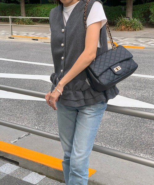 E&C closet…（イーアンドシークローゼット）の「チェーンバッグ（ショルダーバッグ・レディース・オフホワイト/ブラック/ベージュ/ブルー・FREE）」の21枚目の写真