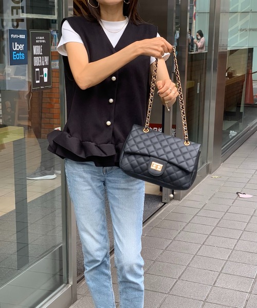 E&C closet…（イーアンドシークローゼット）の「チェーンバッグ（ショルダーバッグ・レディース・オフホワイト/ブラック/ベージュ/ブルー・FREE）」の13枚目の写真