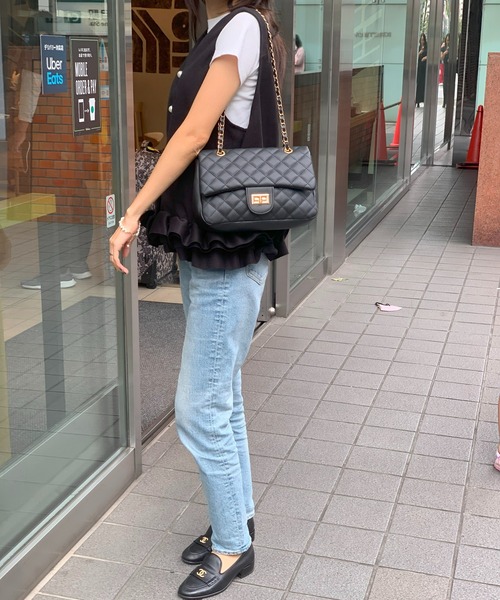 E&C closet…（イーアンドシークローゼット）の「チェーンバッグ（ショルダーバッグ・レディース・オフホワイト/ブラック/ベージュ/ブルー・FREE）」の14枚目の写真