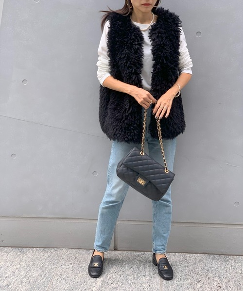 E&C closet…（イーアンドシークローゼット）の「チェーンバッグ（ショルダーバッグ・レディース・オフホワイト/ブラック/ベージュ/ブルー・FREE）」の9枚目の写真