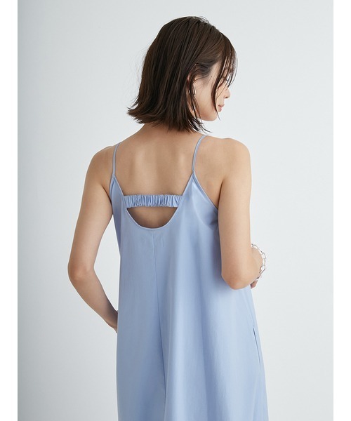 emmi(エミ)の「【emmi atelier】ワッシャーコンビコクーンワンピース(ワンピース・レディース・ブラウン/オフホワイト/ライトブルー・0/1)」の17枚目の写真