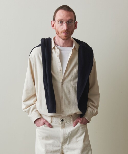 steven alan シルク/コットン ネップ ビエラ レギュラーカラーシャツ Steven Alan（スティーブンアラン）の「＜Steven Alan＞ シルク