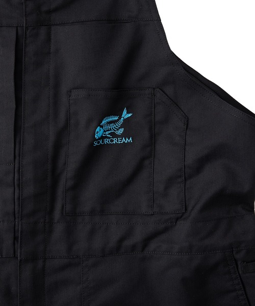 AGRADE×SOURCREAM 新品タグ付き 新品 オーバーオール Sourcream（サワークリーム）の「AGRADE×SOURCREAM FISH OVER