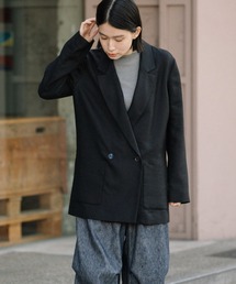 Munich | シャイニーリネンツイルダブルブレストジャケット(テーラードジャケット)