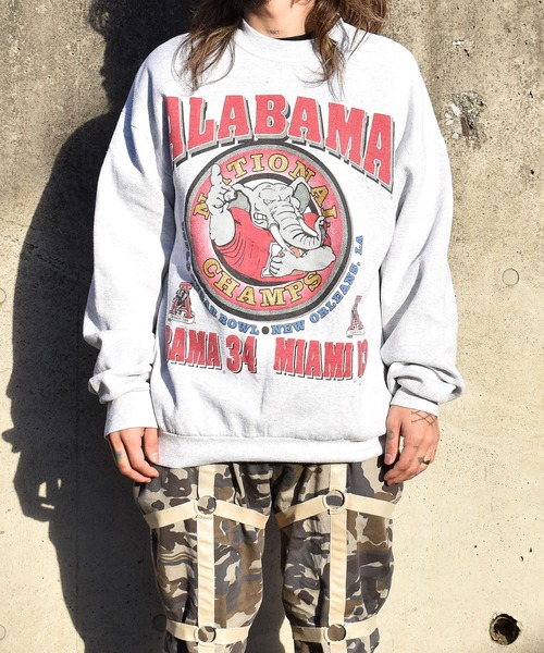 古着90年代USA製ALABAMA ロゴスウェット VINTAGE（ヴィンテージ）の
