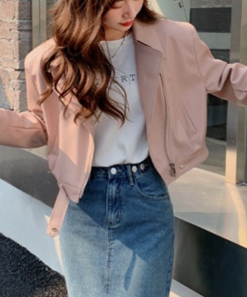 【セール】PUレザージャケット（ライダースジャケット）｜a lot of love（ア ロット オブ ラブ）