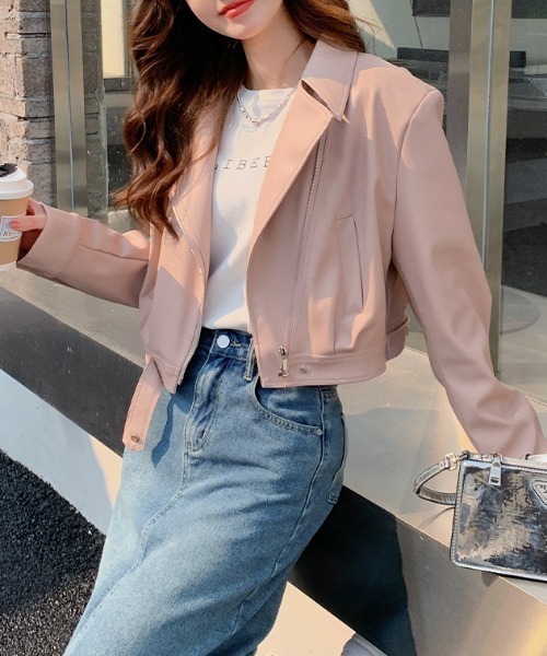 【セール】PUレザージャケット（ライダースジャケット）｜a lot of love（ア ロット オブ ラブ）