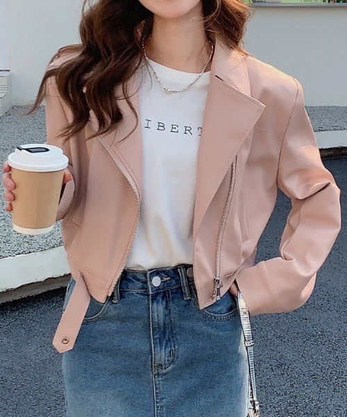 【セール】PUレザージャケット（ライダースジャケット）｜a lot of love（ア ロット オブ ラブ）