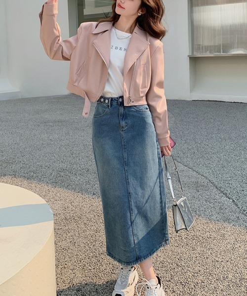 【セール】PUレザージャケット（ライダースジャケット）｜a lot of love（ア ロット オブ ラブ）